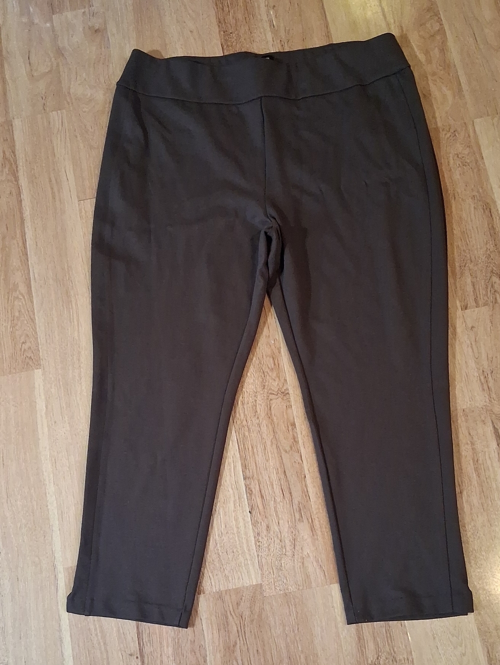 Express Dark Brown Ankle Pull-On Pants
